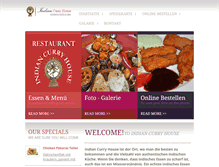 Tablet Screenshot of indiancurryhouse.org